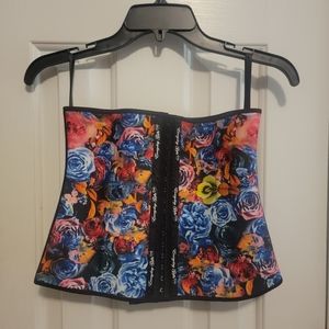 Floral print waist trainer